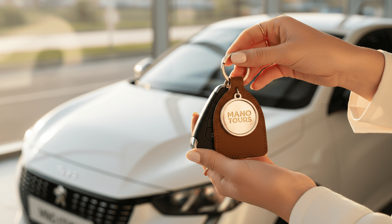 Remise des clés Mano Tours - service premium de location de voitures